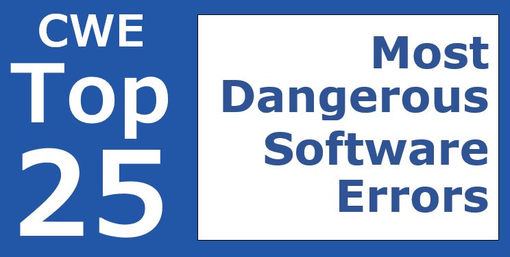 2019 CWE Top 25 Most Dangerous Software Errors